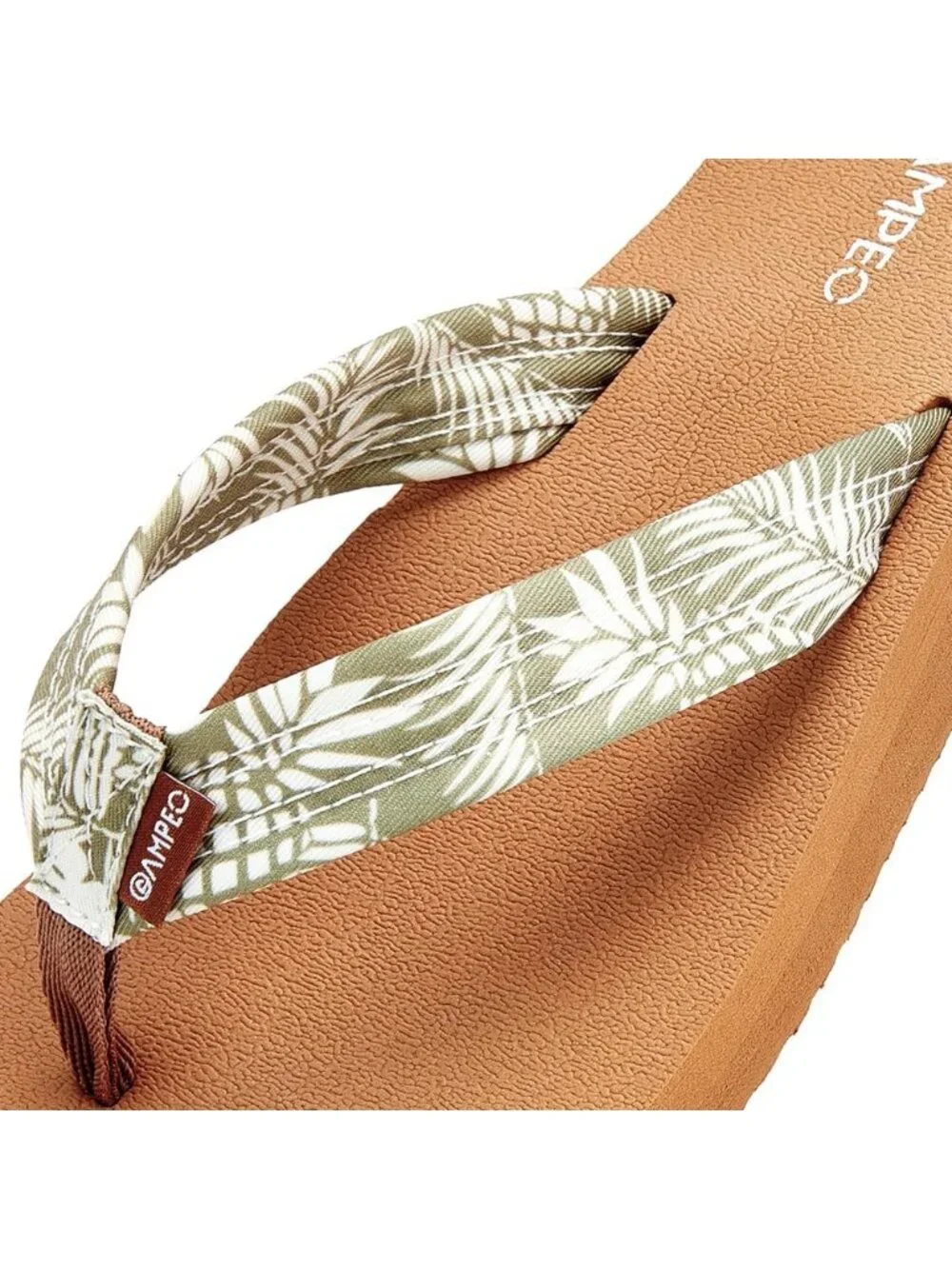 Women's Floral Pineapple Leaf Comfortable Flip Flops Summer Beach Thong Sandals